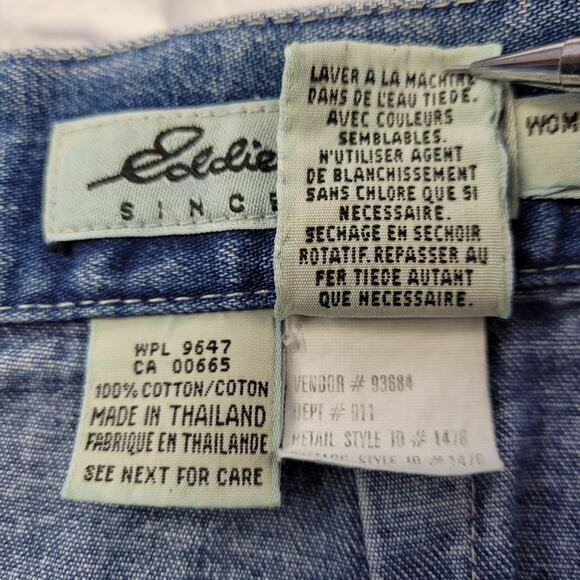 Eddie Bauer Button Front Denim Pencil Skirt size 10 - Picture 6 of 8